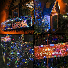 300 LED Solar Fairy String Lights - 8 Modes Outdoor Waterproof
