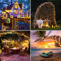 300 LED Solar Fairy String Lights - 8 Modes Outdoor Waterproof