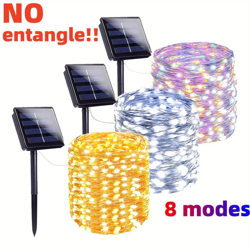 300 LED Solar Fairy String Lights - 8 Modes Outdoor Waterproof