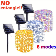 300 LED Solar Fairy String Lights - 8 Modes Outdoor Waterproof