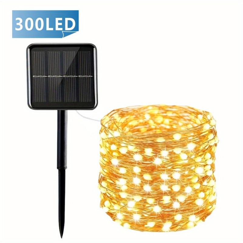 300 LED Solar Fairy String Lights - 8 Modes Outdoor Waterproof