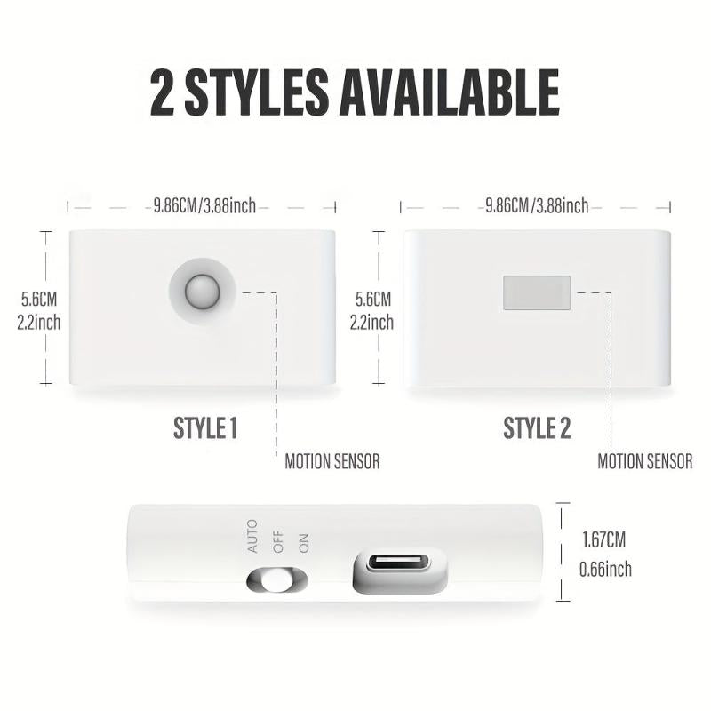 LED Motion Sensor Night Light Outdoor USB Rechargeable Wall Light