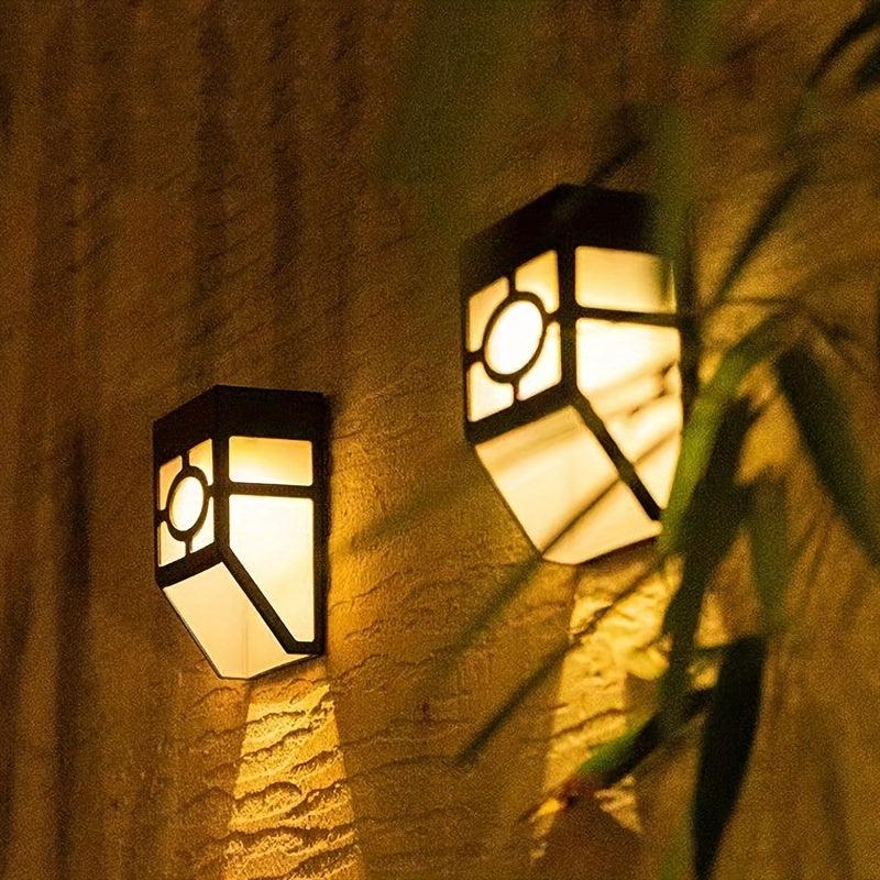Solar Outdoor Wall Lights Waterproof LED Garden Decoration