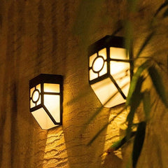 Solar Outdoor Wall Lights Waterproof LED Garden Decoration