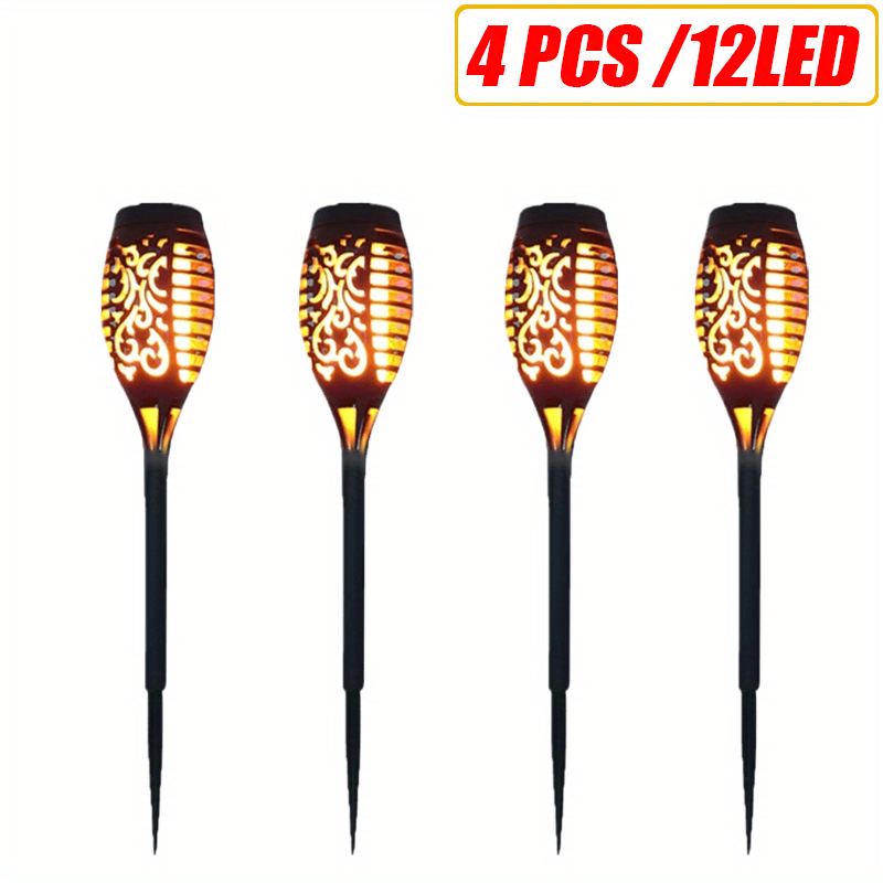 Solar Flame Light Waterproof Garden Decoration Outdoor Lawn Path Lamp