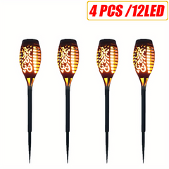 Solar Flame Light Waterproof Garden Decoration Outdoor Lawn Path Lamp