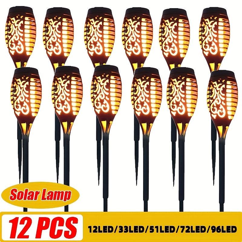 Solar Flame Light Waterproof Garden Decoration Outdoor Lawn Path Lamp