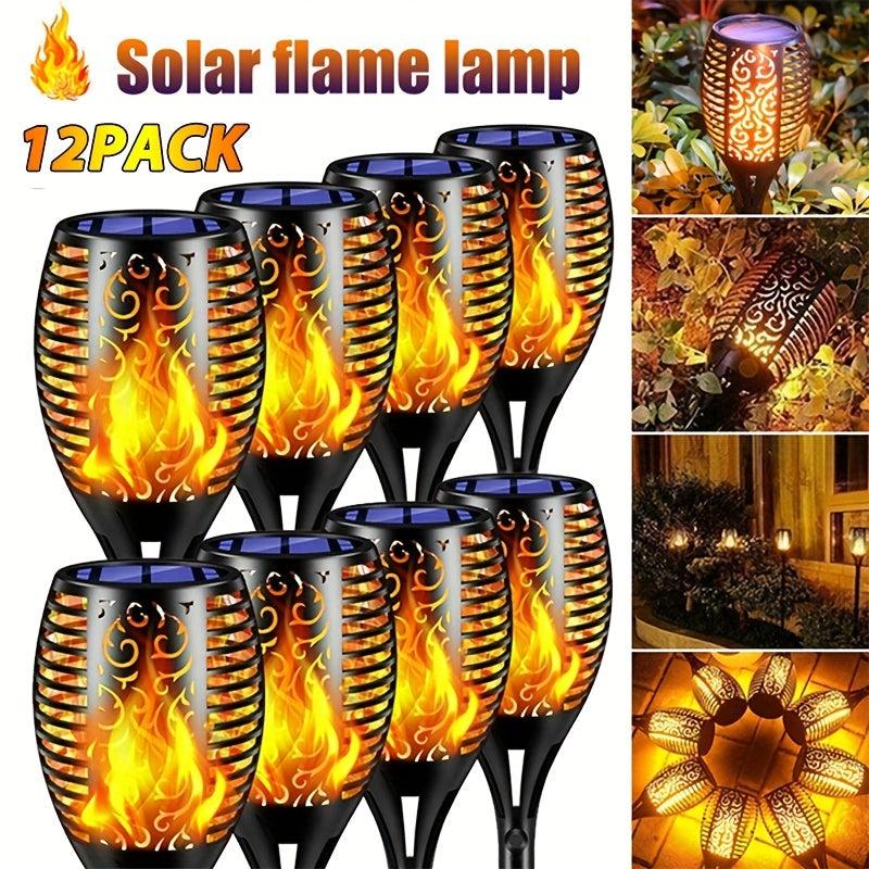Solar Flame Light Waterproof Garden Decoration Outdoor Lawn Path Lamp