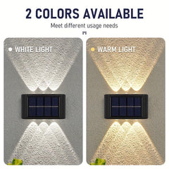 2pcs Solar Up & Down Wall Lights - Brighten Your Outdoor Space