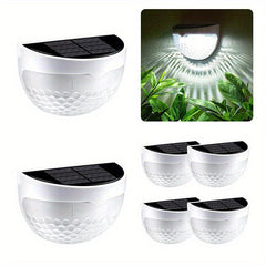 2pcs Solar Fence Lights Outdoor Waterproof LED Solar Wall Lights