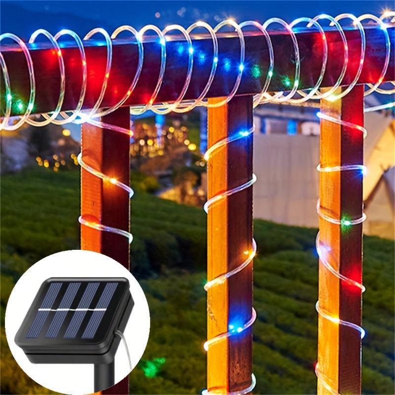 Solar Rope Lights Outdoor IP67 Waterproof 8 Modes Garden String Lights