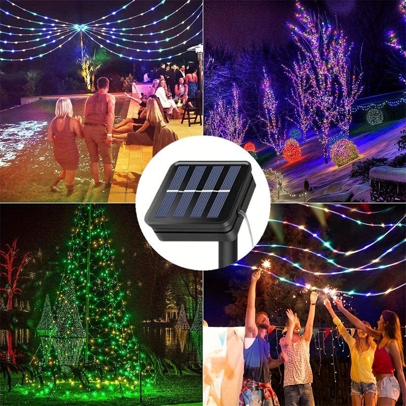 Solar Rope Lights Outdoor IP67 Waterproof 8 Modes Garden String Lights