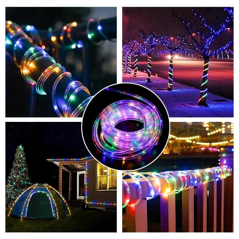 Solar Rope Lights Outdoor IP67 Waterproof 8 Modes Garden String Lights