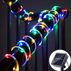 Solar Rope Lights Outdoor IP67 Waterproof 8 Modes Garden String Lights