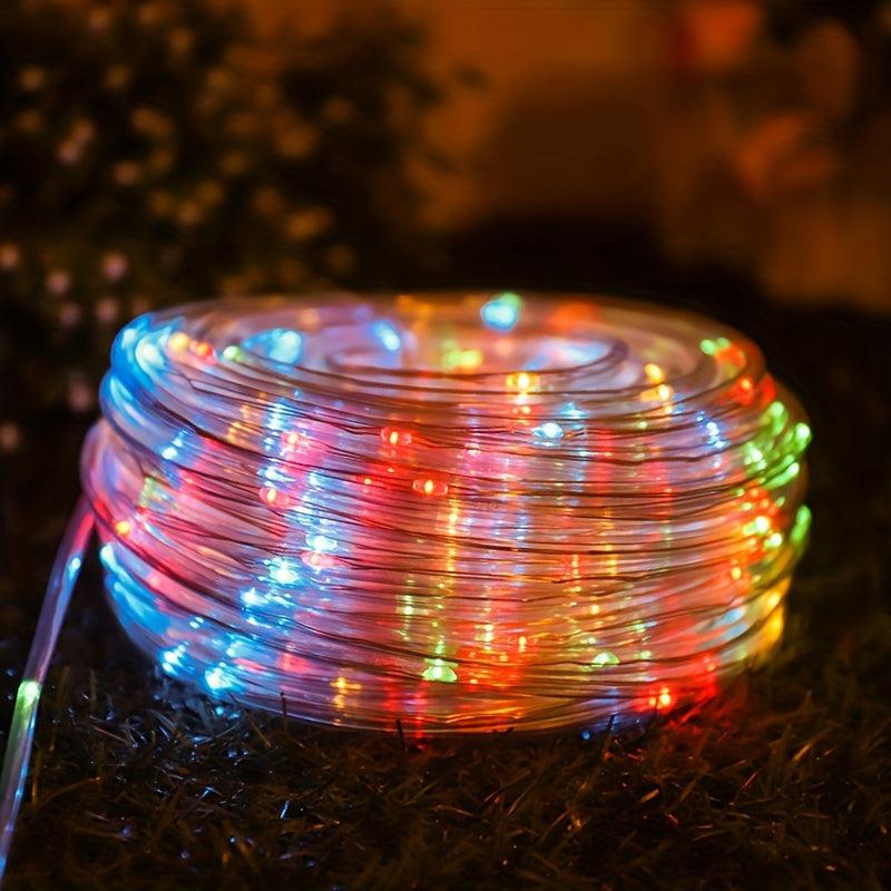 Solar Rope Lights Outdoor IP67 Waterproof 8 Modes Garden String Lights