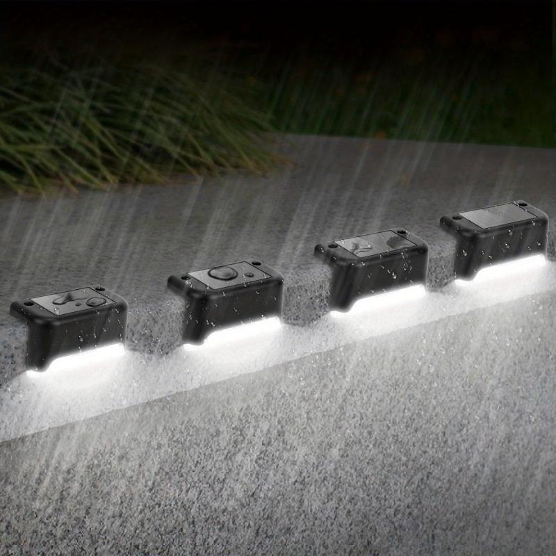 4pcs Outdoor Solar Stair Light Waterproof Garden Step Lamp Fence Pathway Yard