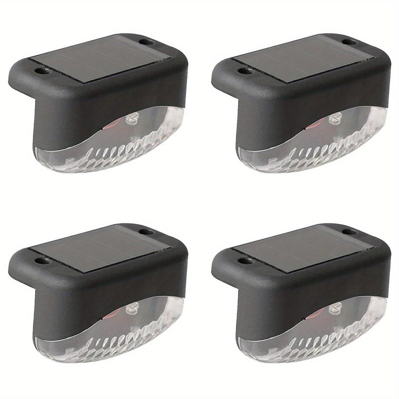4pcs Solar Deck Lights Outdoor Waterproof Garden Access Lights