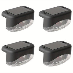 4pcs Solar Deck Lights Outdoor Waterproof Garden Access Lights