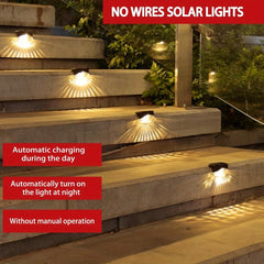 4pcs Solar Deck Lights Outdoor Waterproof Garden Access Lights