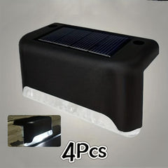 8 Pack Solar Stair Lights - Waterproof & Light Control
