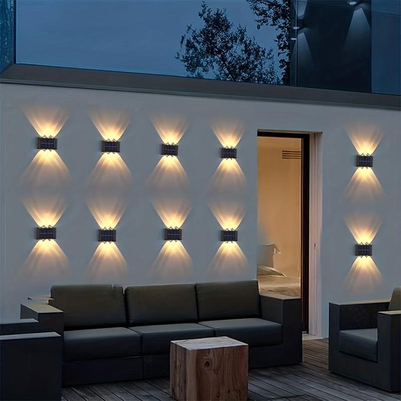 Outdoor Solar Wall Lights - Waterproof for Backyards, Patios, Decks