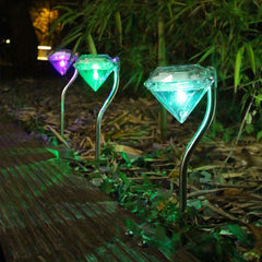 Outdoor Waterproof Solar LED Street Lights Flower Night Lights