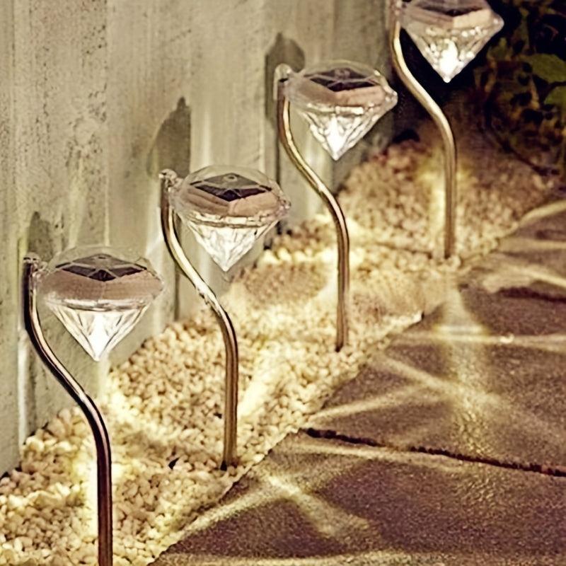 Outdoor Waterproof Solar LED Street Lights Flower Night Lights