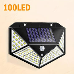 LED Solar Charging Wall Light Motion Sensor Outdoor Garden Light