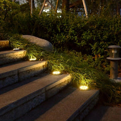 4pcs 8LED Solar Outdoor Ground Lamp for Landscape Walkway Yard