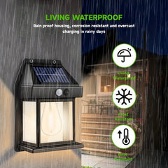 Solar Wall Lamp Motion Sensor Long Lighting IP65 Waterproof