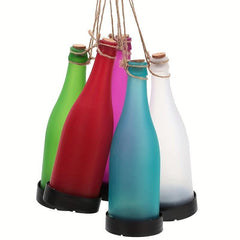Solar Plastic Wine Bottle Light LED Outdoor Decoration