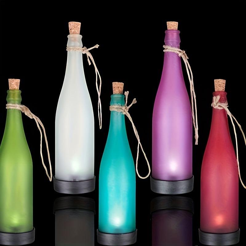 Solar Plastic Wine Bottle Light LED Outdoor Decoration