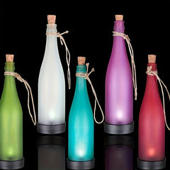 Solar Plastic Wine Bottle Light LED Outdoor Decoration