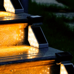 Solar Stair Lights RGB Outdoor IP67LED Garden Brightness 1200
