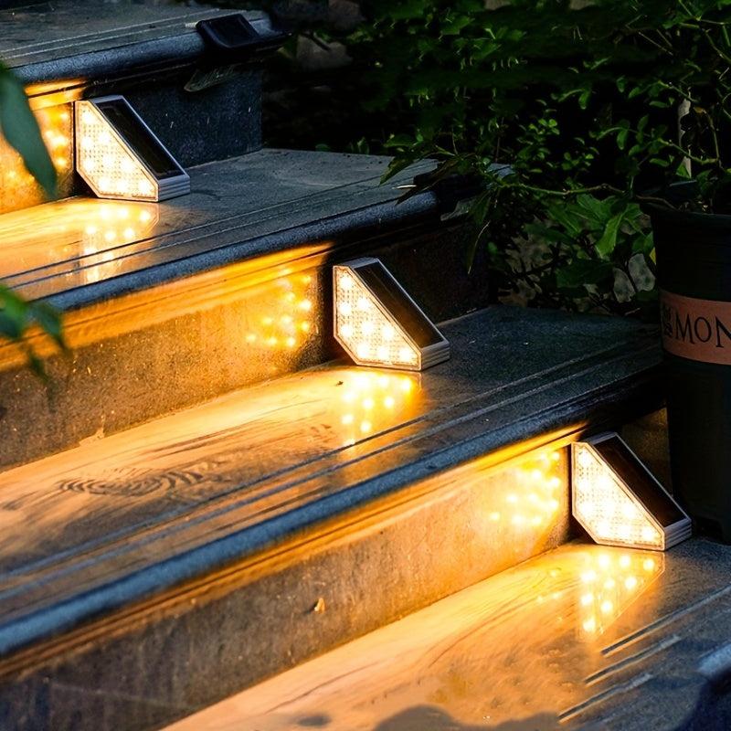 Solar Stair Lights RGB Outdoor IP67LED Garden Brightness 1200