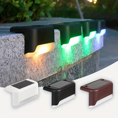 4pcs Solar Deck Lights Waterproof Durable Outdoor Fence Lights
