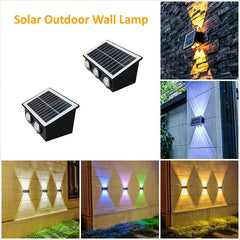 Solar Outdoor Wall Lamp Modern Villa Decoration
