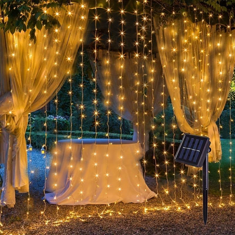 Waterproof Solar Patio Lights Remote Controlled Fairy Lights for Outdoor Decor