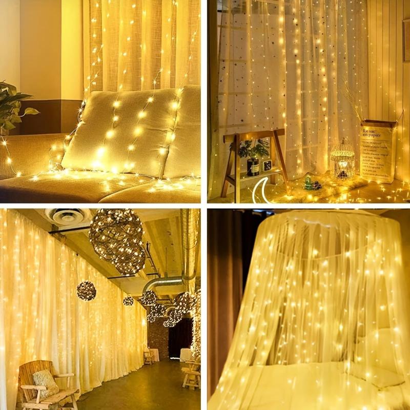USB Remote Control Curtain Lights for Room Decoration