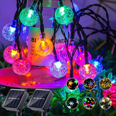 Solar Fairy String Lights Outdoor Garden Light Christmas Decoration