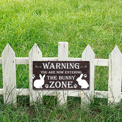Vintage Tin Sign Funny Rabbit Sign Bunny Rabbit Home Metal Sign