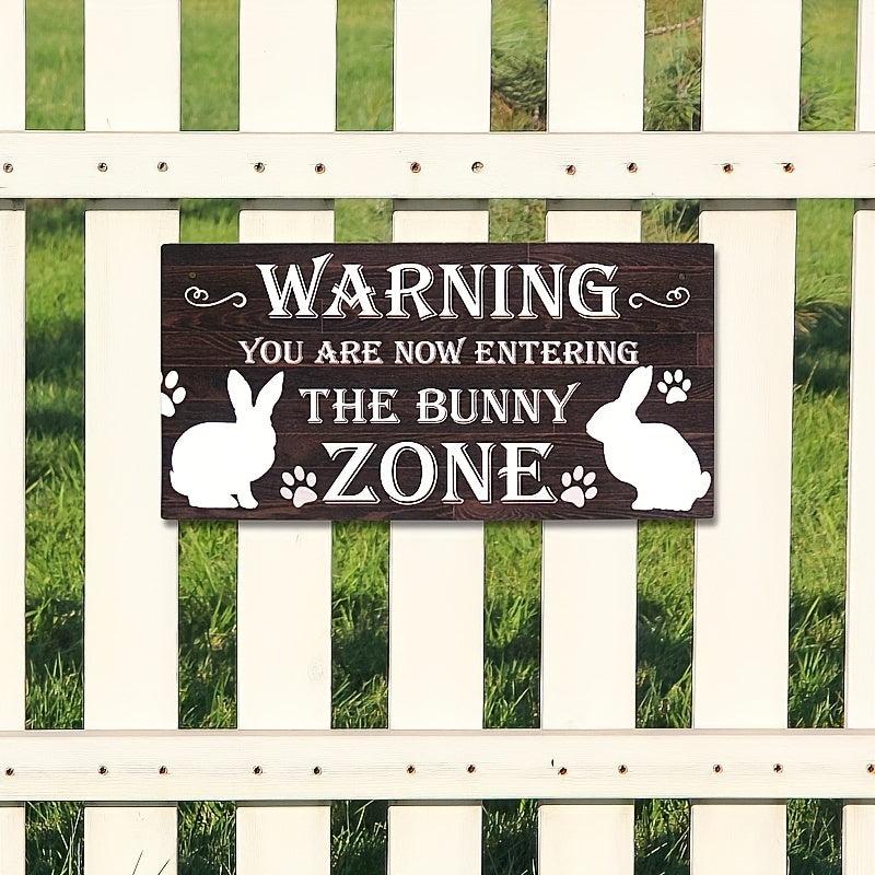 Vintage Tin Sign Funny Rabbit Sign Bunny Rabbit Home Metal Sign