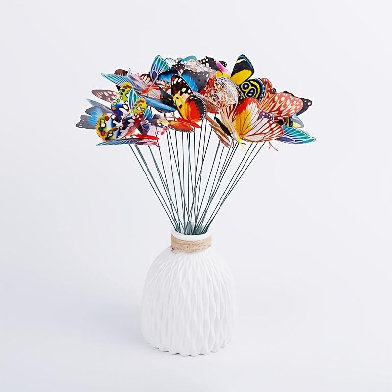 Luminous Butterfly Stakes for Outdoor Decor