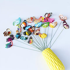 Luminous Butterfly Stakes for Outdoor Decor