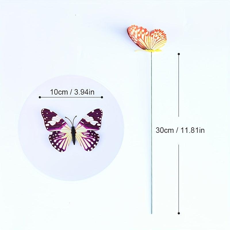 Luminous Butterfly Stakes for Outdoor Decor