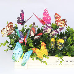 Luminous Butterfly Stakes for Outdoor Decor