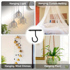 Ceiling Hooks for Hanging Plants - Wall Mount Plant Hanger Hook