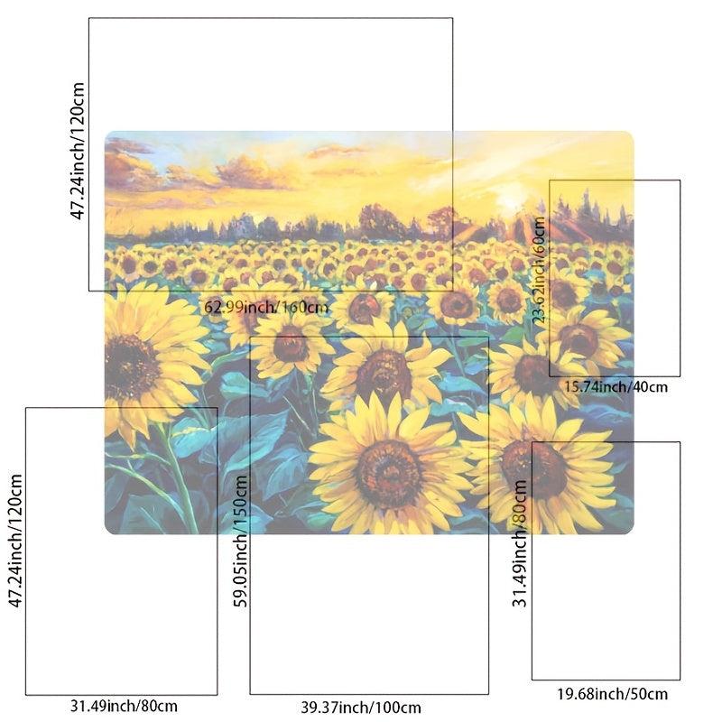 Sunflower In Sunset Outdoor Entrance Mat Non Slip Floor Padded
