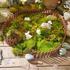 Mini Fence Garden Bonsai Decoration 35 4''x2''