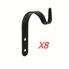 3pcs Hanging Baskets Brackets Hooks Outdoor Garden Plant Hanger Wall Bracket